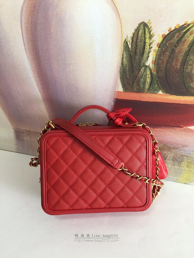 Chanel女包 93342化妝包 魚子醬牛皮 香奈兒化妝包 Chanel手提斜挎包  djc2968